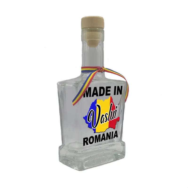 Made in vaslui romania, sticla cu mesaj plata, 250 ml, model divgs179 06 30